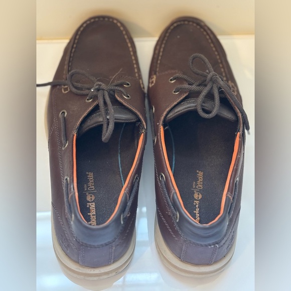 Timberland with Ortholite Dark Brown Men’s Boat Shoes - Picture 5 of 8